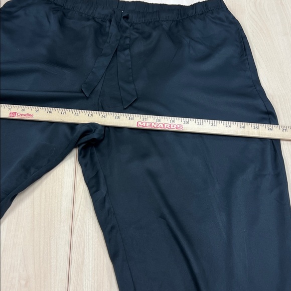 Victoria's Secret Intimates & Sleepwear Black Satin Ruffles hem women’s Pants XL - Picture 11 of 12